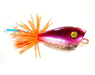 Moby Jump Around Frog Popper Fishing Lure 5cm 11g Weedless Topwater Purple