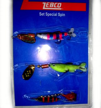 ZEBCO Special Spin Set 3 x Fishing Lures minnows spinners soft bait