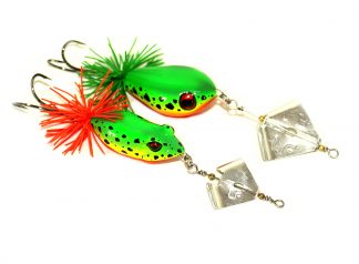 2 X Killer Frog Extreme Buzzbait Lures 11.5g 5.5cm 18.5g 5cm Fire Frog