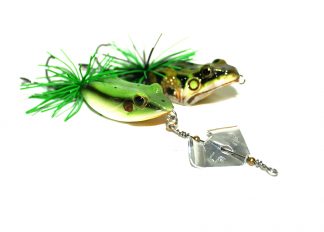 2 X Killer Frogs Buzzbait   Walking Frog Fishing Lures 13g 5cm 11.5g 5.5cm Green Viper