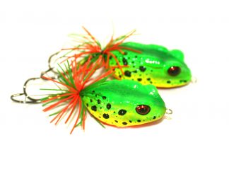2 x Toxic Toad Original Floating Rattling Surface Fishing Lures 20g 6cm 13.5g 5cm Fire Tiger