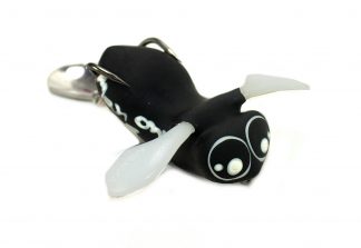 Topwater BUG Bait BLACK designed for snakehead fishing 4.5cm 7.5g Silicone wings Weedless actio Spinner Tail